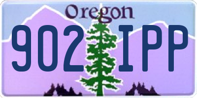 OR license plate 902IPP
