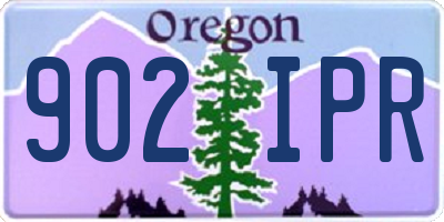 OR license plate 902IPR
