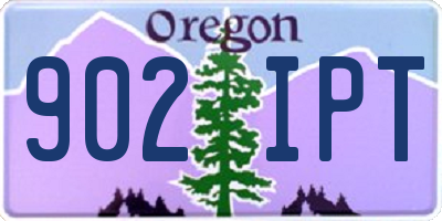 OR license plate 902IPT