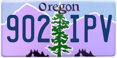 OR license plate 902IPV