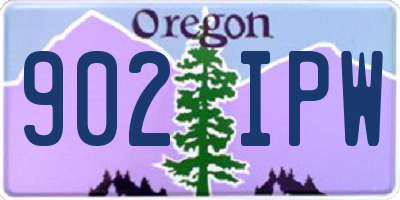 OR license plate 902IPW
