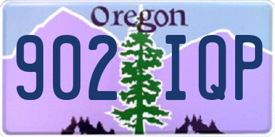 OR license plate 902IQP