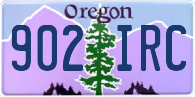 OR license plate 902IRC