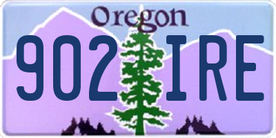 OR license plate 902IRE