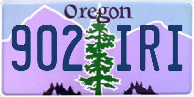 OR license plate 902IRI