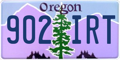 OR license plate 902IRT