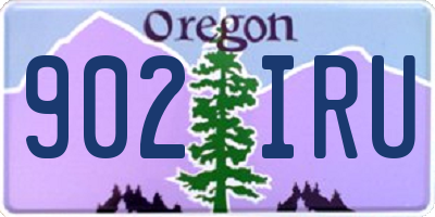 OR license plate 902IRU