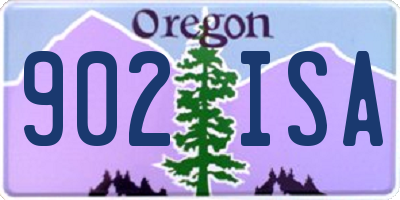 OR license plate 902ISA