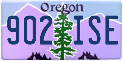 OR license plate 902ISE