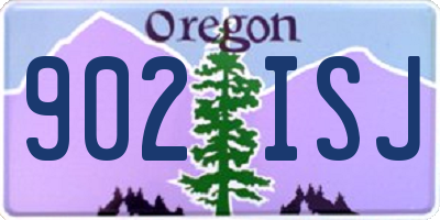 OR license plate 902ISJ