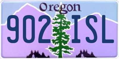 OR license plate 902ISL