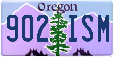 OR license plate 902ISM