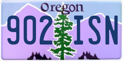 OR license plate 902ISN