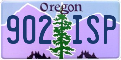 OR license plate 902ISP