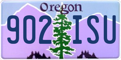 OR license plate 902ISU