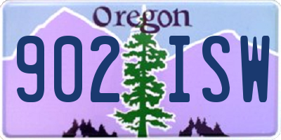 OR license plate 902ISW