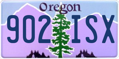 OR license plate 902ISX