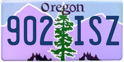 OR license plate 902ISZ