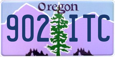 OR license plate 902ITC