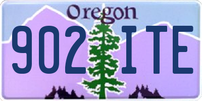 OR license plate 902ITE