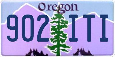 OR license plate 902ITI