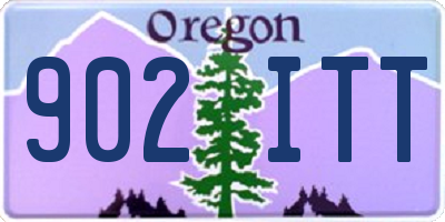 OR license plate 902ITT