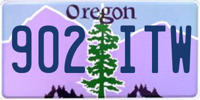 OR license plate 902ITW