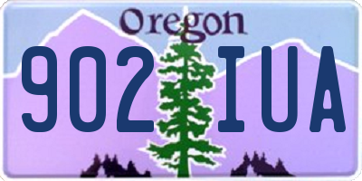 OR license plate 902IUA