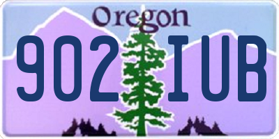 OR license plate 902IUB