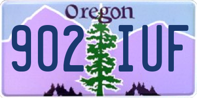 OR license plate 902IUF