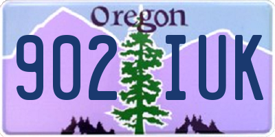 OR license plate 902IUK