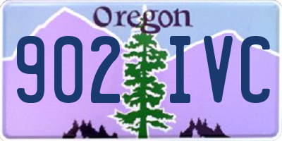 OR license plate 902IVC