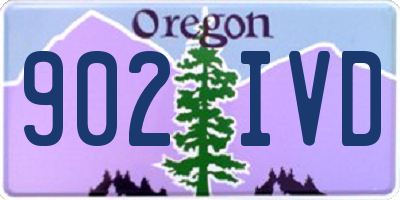 OR license plate 902IVD