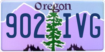 OR license plate 902IVG