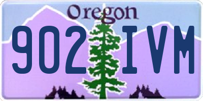 OR license plate 902IVM