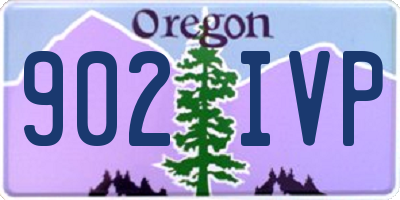 OR license plate 902IVP