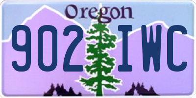 OR license plate 902IWC
