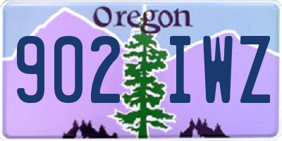OR license plate 902IWZ