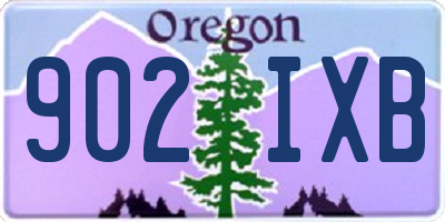 OR license plate 902IXB