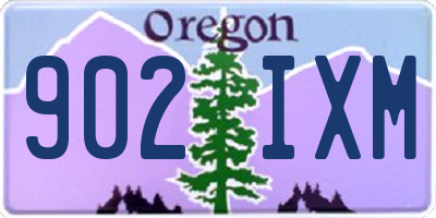 OR license plate 902IXM