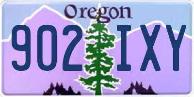 OR license plate 902IXY