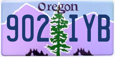 OR license plate 902IYB