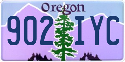 OR license plate 902IYC