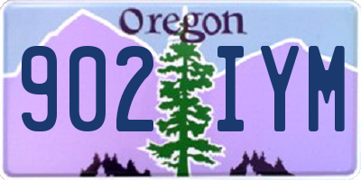 OR license plate 902IYM