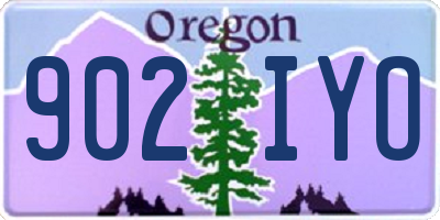 OR license plate 902IYO