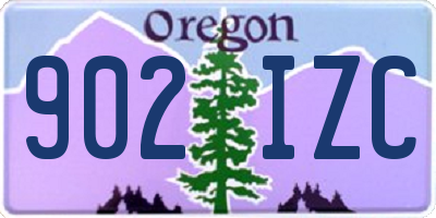 OR license plate 902IZC