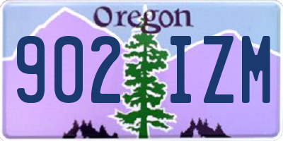 OR license plate 902IZM