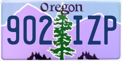 OR license plate 902IZP