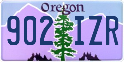 OR license plate 902IZR