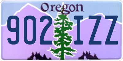 OR license plate 902IZZ